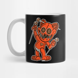 VooDoo Black Kitty Cat Doll Cleveland Colors Mug